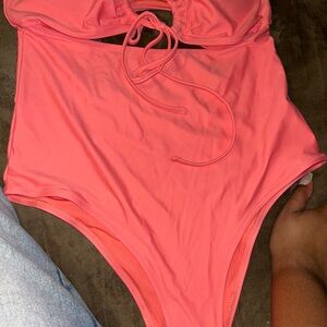 Aerie Women’s Coral One Piece Swimsuit